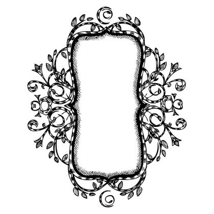 Decorative Floral Frame