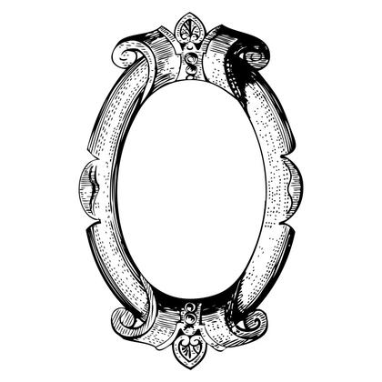 Ornate Oval Frame