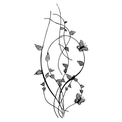 Floral Vine Silhouette