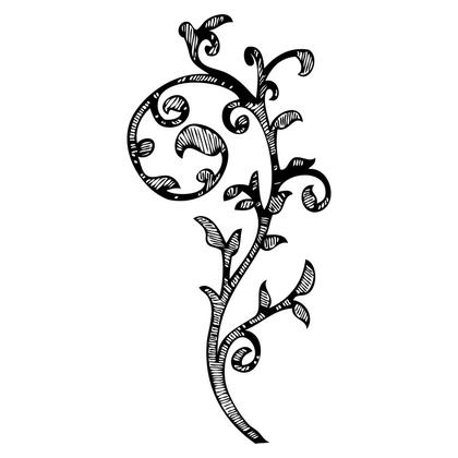 Floral Swirl Illustration