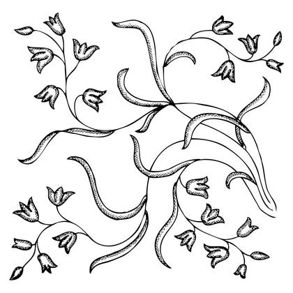 Floral Vines Illustration