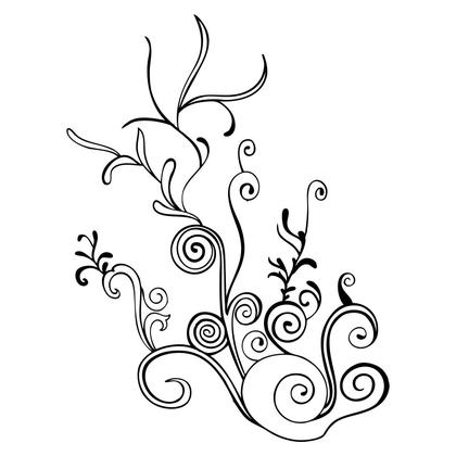 Swirling Floral Design