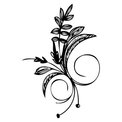 Elegant Floral Swirl
