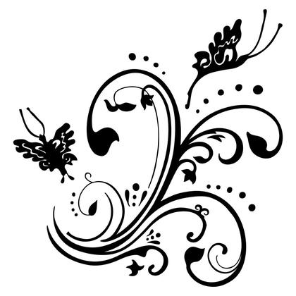 Butterfly Flourish