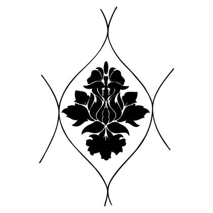 Black Floral Design