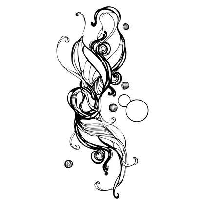 Abstract Swirls and Bubbles