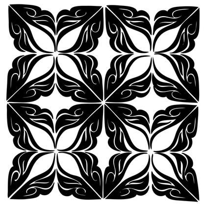 Geometric Leaf Pattern