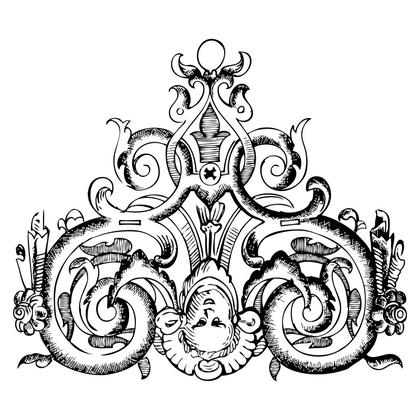 Ornate Black and White Design