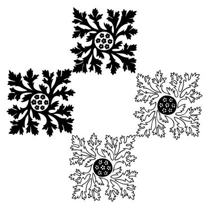 Floral Square Pattern