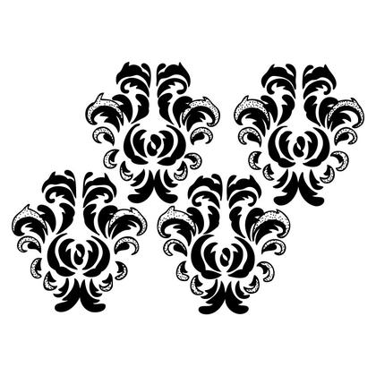 Black Floral Pattern