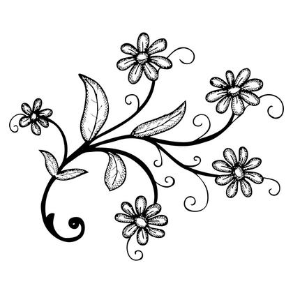Floral Swirl Illustration
