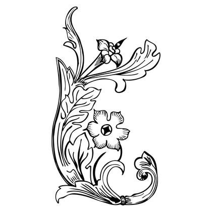 Floral Scroll Ornament