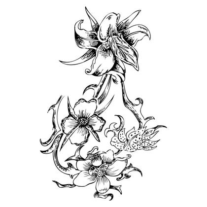Floral Line Art
