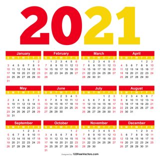 2021 Calendar
