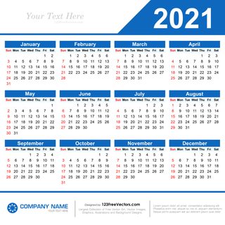 2021 Calendar