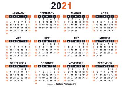 2021 Calendar