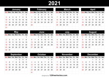 2021 Calendar