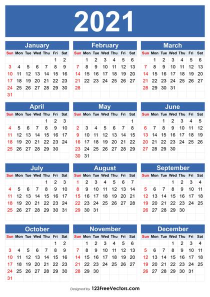 2021 Calendar