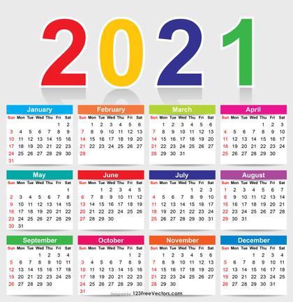 2021 Calendar