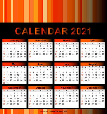 Calendar 2021