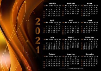 2021 Abstract Calendar
