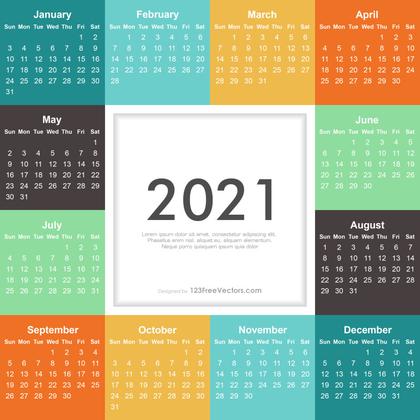 2021 Calendar
