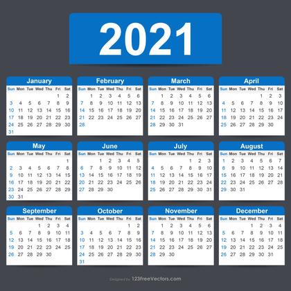 2021 Calendar