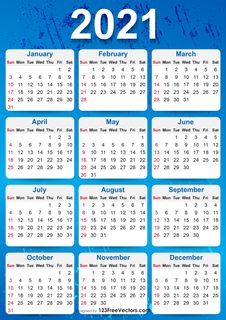 2021 Calendar