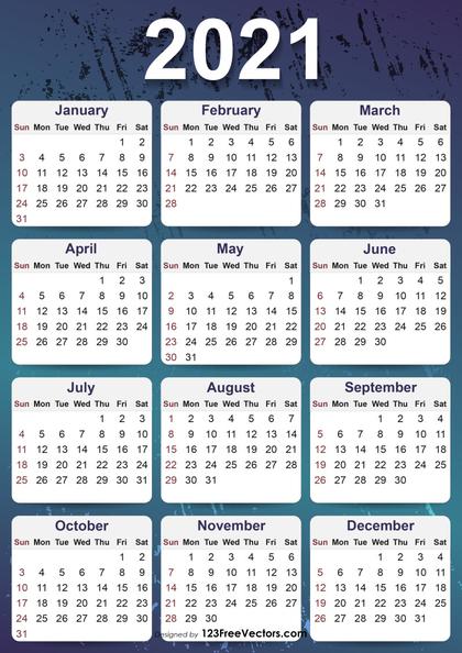 2021 Calendar