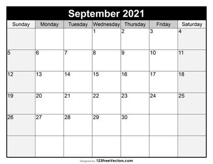 September 2021 Calendar