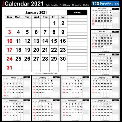 2021 Calendar