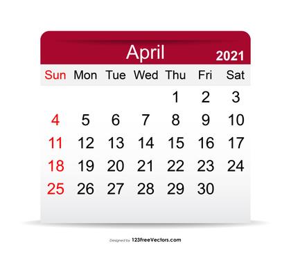 April 2021 Calendar