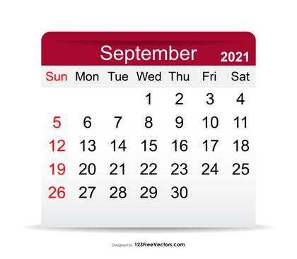 September 2021 Calendar