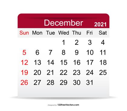 December 2021 Calendar