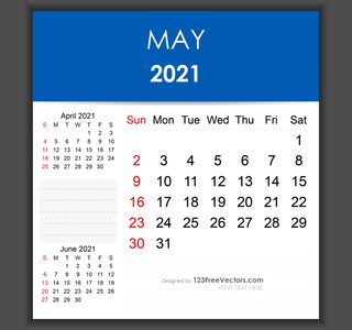May 2021 Calendar