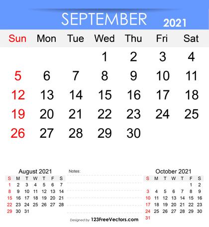 September 2021 Calendar