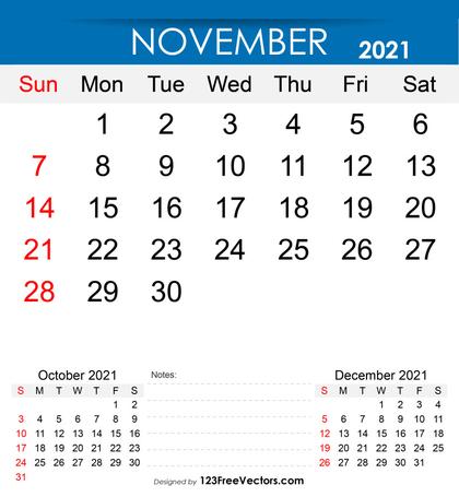 November 2021 Calendar