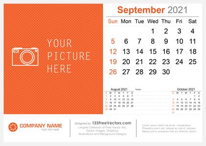 September 2021 Calendar Template