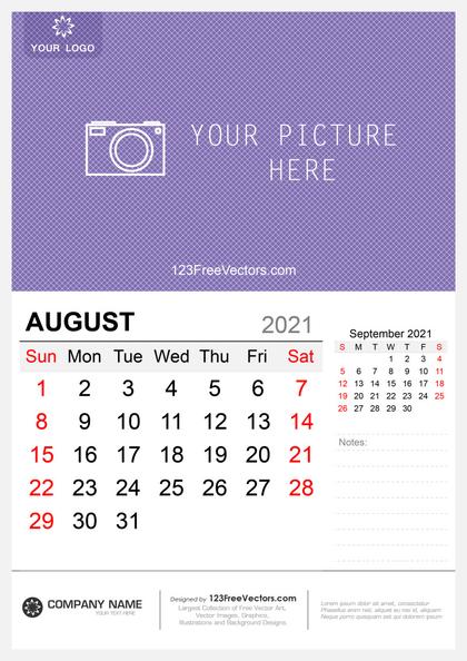 August 2021 Calendar