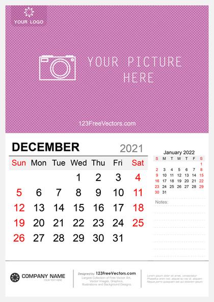 December 2021 Calendar