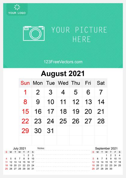 August 2021 Calendar