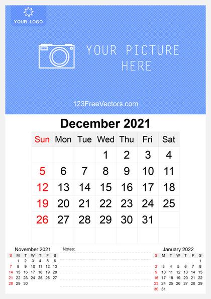 December 2021 Calendar