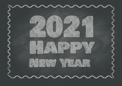 Chalkboard New Year Greeting
