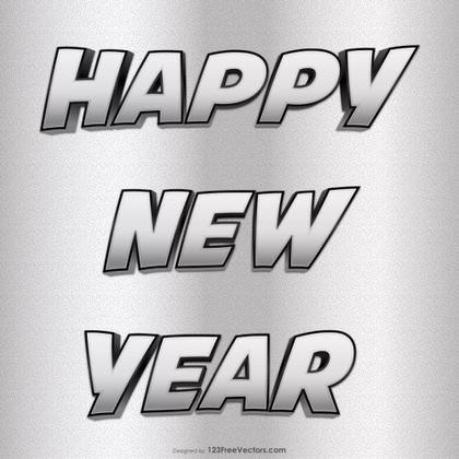Happy New Year Typography