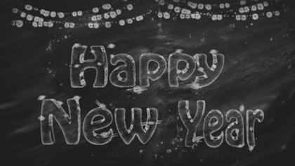Happy New Year Chalkboard