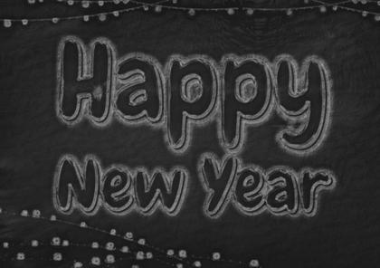 Happy New Year Chalkboard