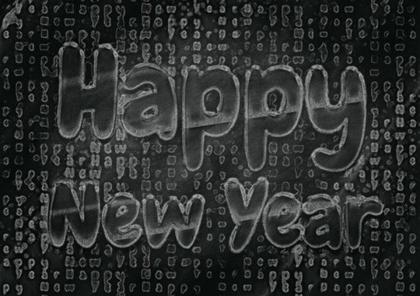 Happy New Year Chalkboard