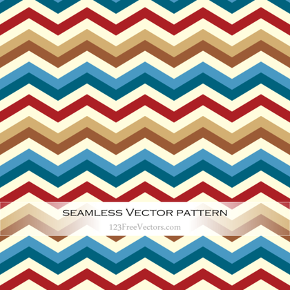 Retro Zigzag Pattern Background Vector