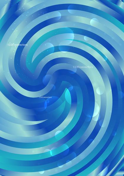 Swirling Blue Abstraction