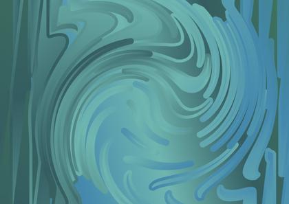 Swirling Teal and Blue Abstract